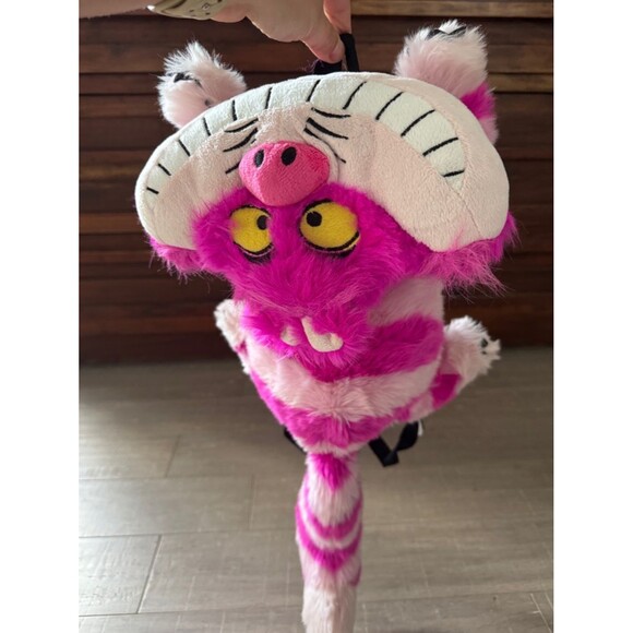 New Disney Alice in Wonderland Cheshire Cat Push Backpack Rave Costume